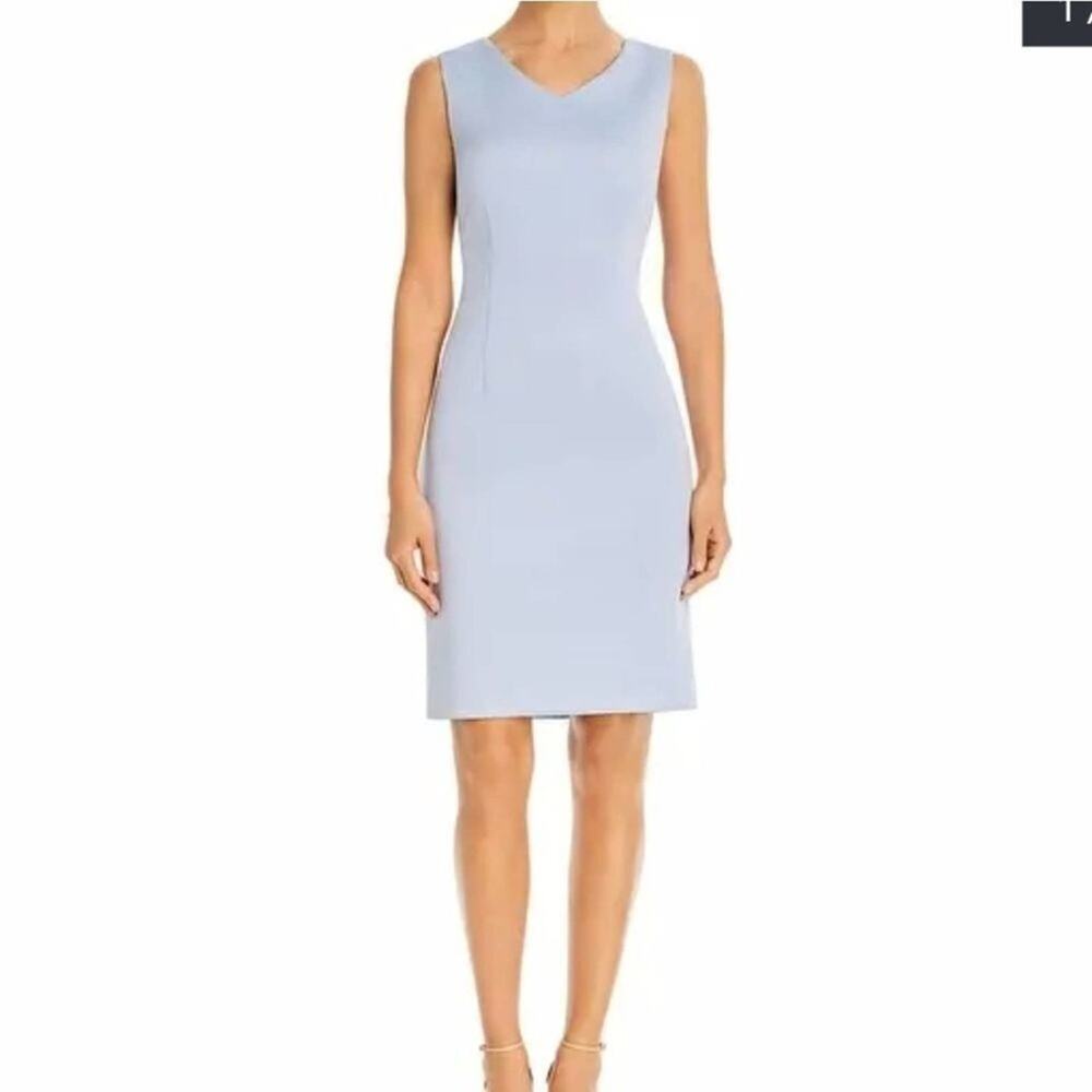 T Tahari V-Neck‎ Scuba Dress, cross open back. 14